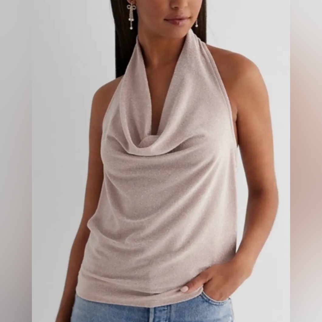 Express Cowl Neck Sweater - Cream